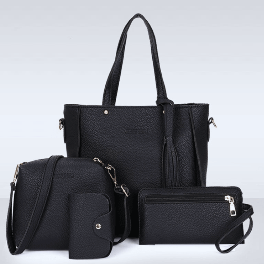 Optez pour la collection Zénith, un ensemble de sacs à main femme alliant style, confort et fonctionnalité. Parfaite pour les femmes modernes, cette collection 4-en-1 offre tout ce dont vous avez besoin pour être élégante et organisée du matin au soir. #s